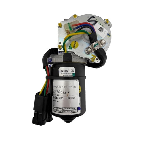 Sprague Devices E008230 HeavyDuty TwoSpeed Windshield Wiper Motor 12V/24V, 36Nm Stall Torque, Thermal Protection, EMI Suppression Fits Mack C & CH Series (1988Present)