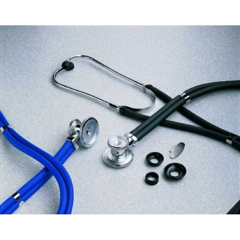 Sprague Stethoscope McKesson LUMEON Blue 2 - Tube 22 Inch Tube Double-Sided Chestpiece Sprague Stethoscope McKesson LUMEON Blue 2 - Tube 22 Inch Tube Double-Sided Chestpiece