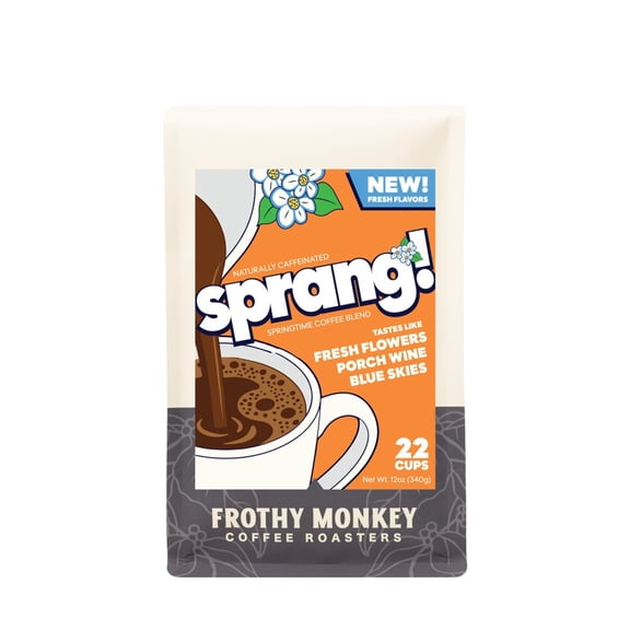 Sprang Springtime Blend - Roasted by Frothy Monkey Coffee Roasters - Freshly Ground Coffee - 12oz Bag