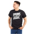 thumbnail image 1 of Sprawl and Brawl Muay Thai Fight Plus Size Crewneck Graphic Tee Shirt Brisco Brands 2X, 1 of 4