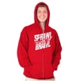 thumbnail image 1 of Sprawl and Brawl Muay Thai Fight Zip Up Hoodie Men's Women's Brisco Brands X, 1 of 6