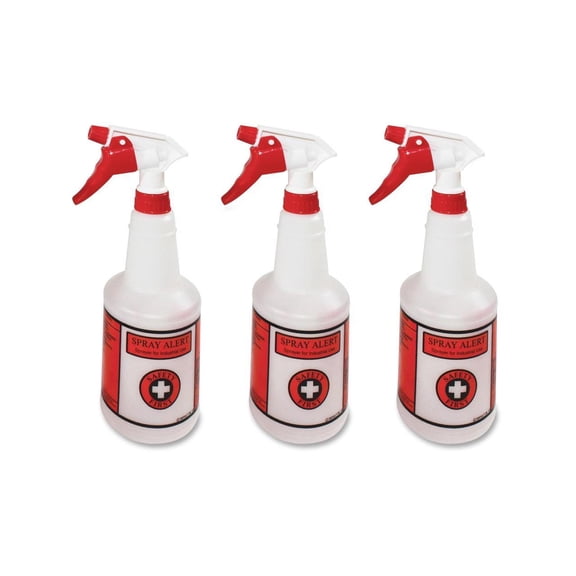 Impact Alert System Spray Bottles 24oz 11"x3.5" 3/PK Natural 5024SS