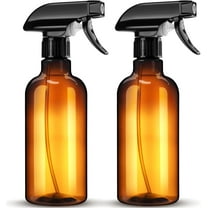 Spray Bottle for Cleaning Plastic Spray Bottles 16 oz 500ml Squirt Bottles for Liquids Amber Clear Spray Bottles for Cleaning Empty Plastic Spray Bottle for Home and Garden-2-PackAmber