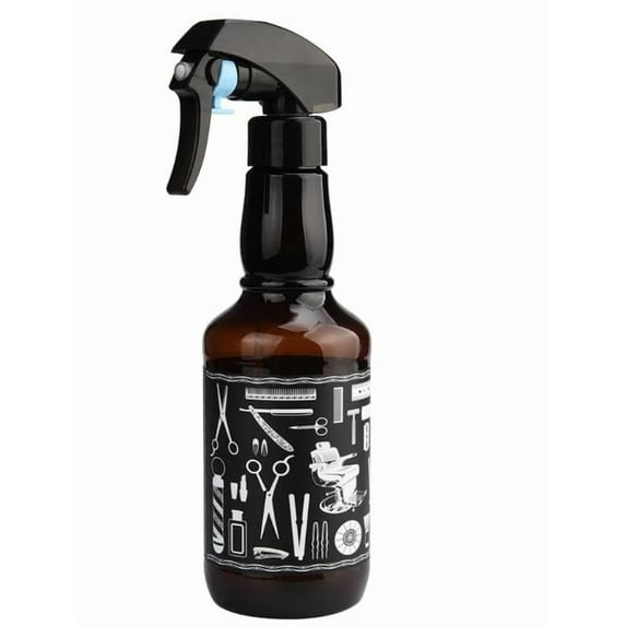 Spray Bottle Hair Dryer - Salon Beauty & Hairdressing Spray Bottle - 350ml Transparent Continuous Mist Atomizer, Fine Water Sprayer for Hairstyling, Cleaning, Plant Care, Refillable Empty Bottle