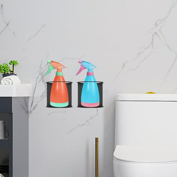 Spray Bottle Holder Metal Spray Bottle Holder Wall Mounted Can Rack Easy to Mount and Use Spray Bottle Holder Easy to Organize and Store Spray Can Rack Suitable for Kitchens