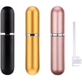 thumbnail image 1 of Spray Bottle Pink Black Yellow Bottle Travel Refillable, Portable Mini Refillable Atomizer 5ml, Little Perfume Spray Bottles, Small Perfume Bottles With 1 Flat Tool (3+1 Pack), 1 of 6