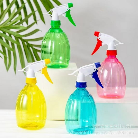 Spray Bottle Plastic Pressure Watering Can Indoor Plants Spray Bottle 0.5L/17 oz Handheld Spray Bottle for Plants Cleaning Solutions