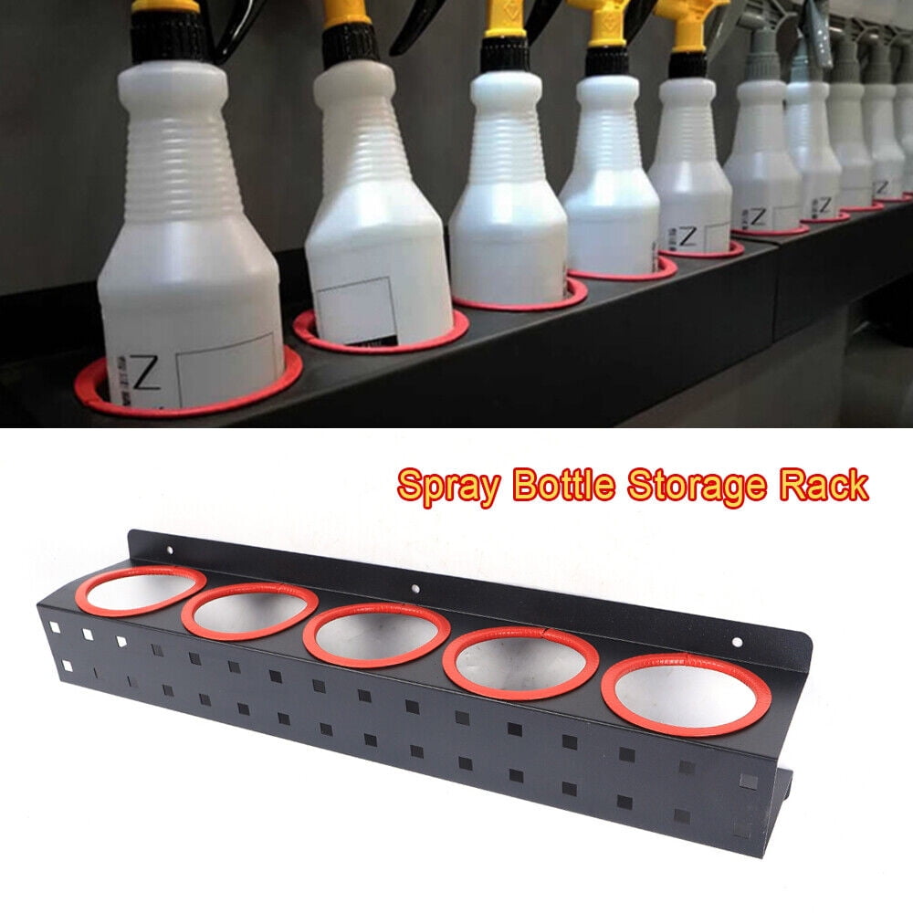 Spray Bottle Storage Rack Abrasive Hang Rail Detailing Can Organizing