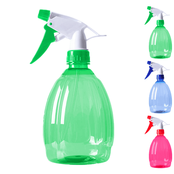 Spray Bottles 1-Pack, 16oz, Mist & Stream, Empty Spray Bottle Refillable Container, Fine Mist Sprayer Trigger Squirt Bottle, Plastic Water Spray Bottle for Hair, Essential Oils, Plants, Cleaning, BBQ