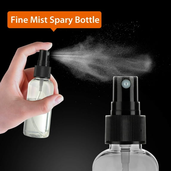 Spray Bottles, 10 Pack 200ml Plastic Spray Bottle Empty, Fine Mist Refillable Mini Perfume Bottle, Perfume Atomizer, Small Sample Containers, Plastic Portable Travel Bottle, Clear