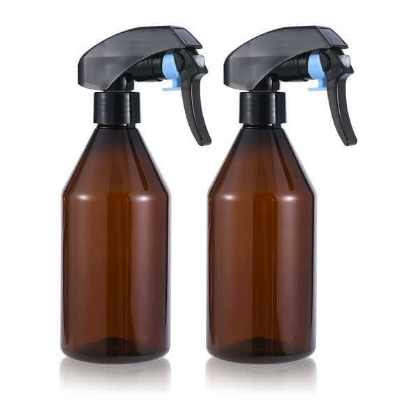 Spray Bottles 2-Pack, 10 Oz, Mist & Stream, Heavy Duty Spraying Empty Water Sprayer Bottle, BPA Free Refillable Containers for Cleaning Solutions, Plants, Hair, , Brown