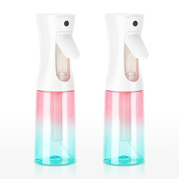 Spray Bottles Continuous Ultra Fine Mist Empty Water Bottles Hairdresser Spray Bottles Salon Hairdresser Hair Tool Water Sprayer,2 Pcs 200ml pink blue