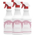 thumbnail image 1 of Spray Bottles, Empty Sprayer Bottle, Heavy Duty Cleaning Nozzle, 24oz, 3 Pack, Plastic, Industrial, Professional, Refillable, for Water, Alcohol, Bleach, Detailing, All Purpose Cleaner,, 1 of 3