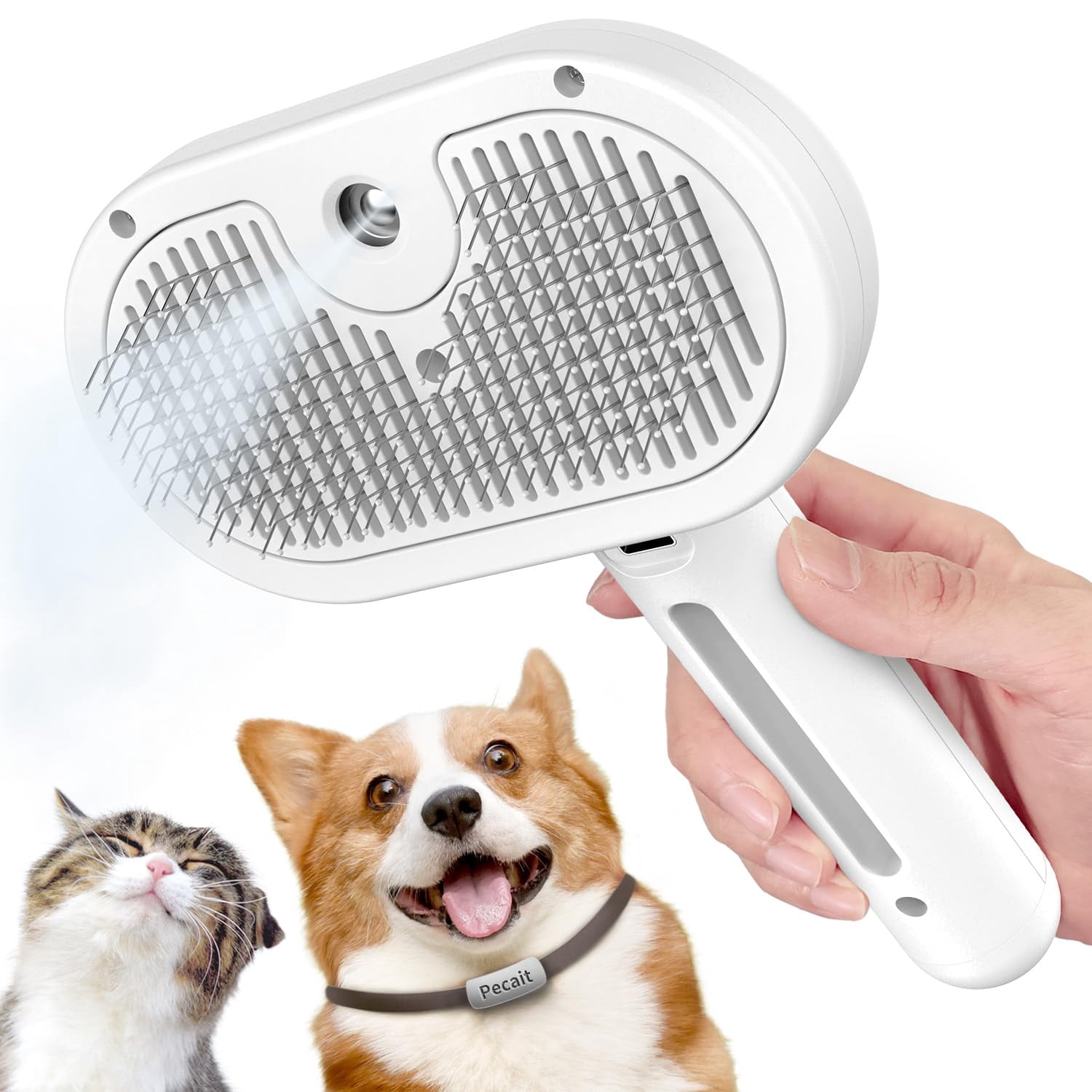 Spray Cat Brush for Shedding, Remove Static Flying Hair Pet Grooming