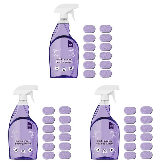 Spray Cleaner Kitchen Cleaner, Instant Clean Spray, Indoor Home Foam Cleaner for Home Kitchen Bathroom with Concentrated Cleaning Tablets 1/2/3 Set/Pcs