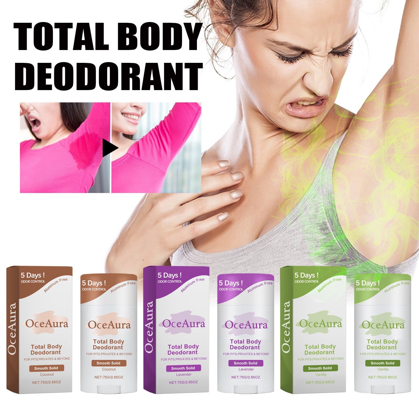 Spray Deodorant Woman Mens Spray Deodorant Whole Body Deodorant Stick 5Days Odor Control Long