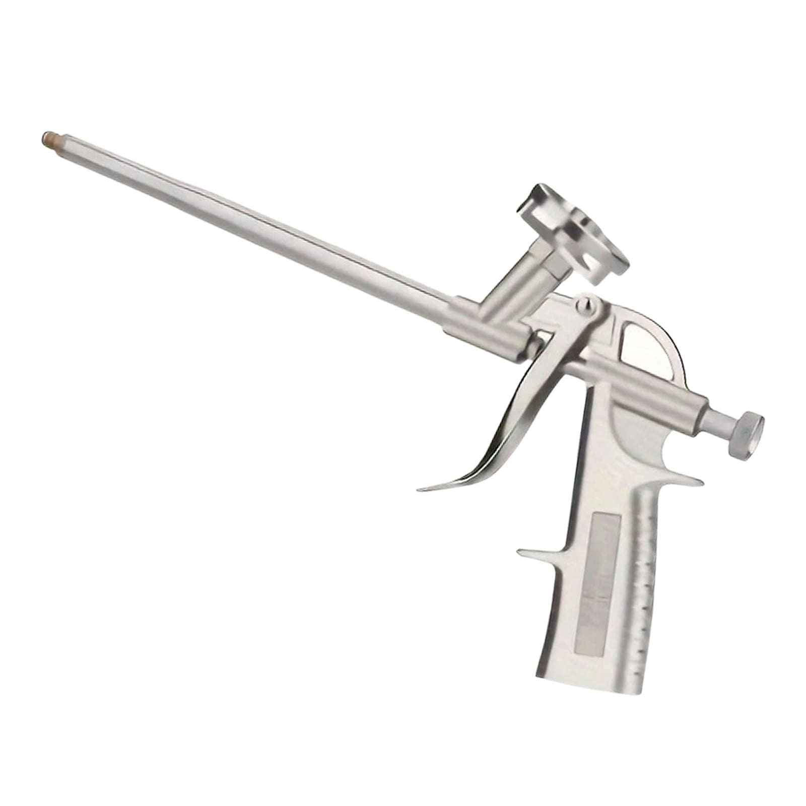 Spray Foam Gun Sealant Application Gun, Spray Insulation Expanding Foam Gun Applicator, Heavy Duty Dispensing Caulking Gun for Filling Sealing Windows Gap (Silver)
