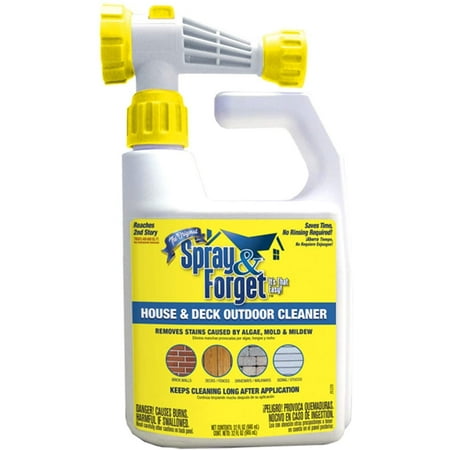 Spray & Forget House and Deck Cleaner Indoor Eco-Friendly Household Cleaner, 32 oz