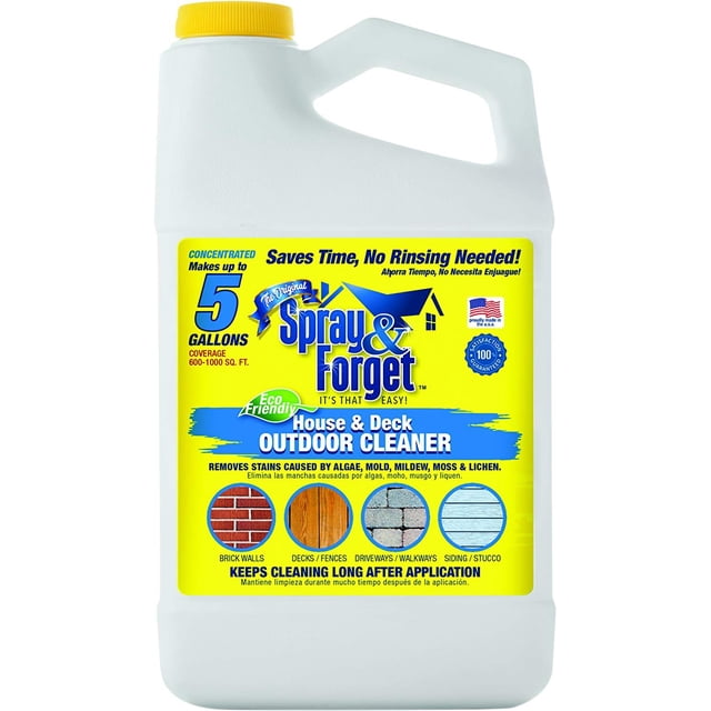 Spray & Forget House and Deck Concentrate Surface Cleaners, 64 Fluid ...