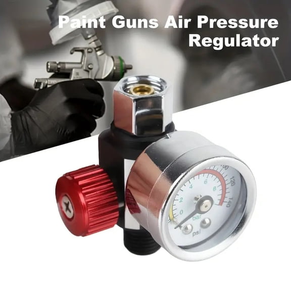Spray Gun Air Pressure Regulator with Copper Core Filter, Air Compressor Moisture Trap, Pneumatic Tool Accessories