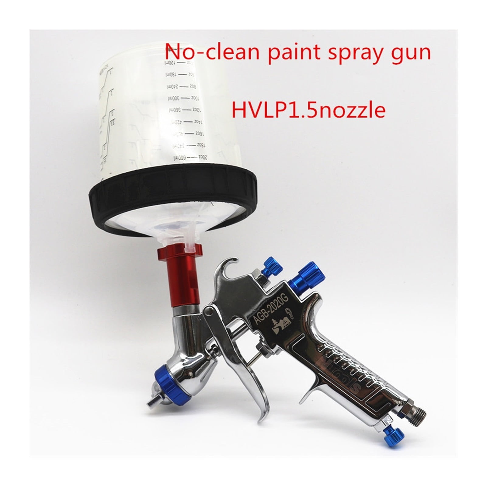 Spray Gun1.5mm Nozzle Professional Spray Gun Spraying Machine Paint Air ...