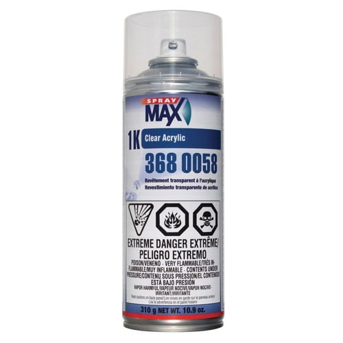 Spray Max 1k Clear Acrylic 10.9 oz Spray Paint