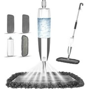 Spray Mop for Floor Cleaning - Beyoco Microfiber Dry Wet Floor Mop with 3 Pcs Washable Pads, Flat Mop with Sprayer for Wood Floor Hardwood Laminate Ceramic Tiles Dust