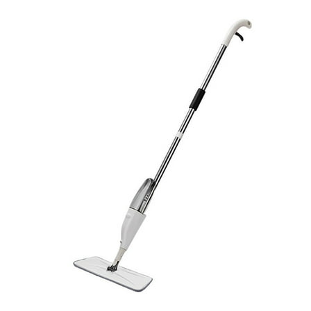 Spray Mop for Floor Cleaning with Refillable Bottle and Washable Microfiber Pad,360° Swivel Head Wet Dry Mop for Tile Wood Laminate Floors,Easy Operation for Home Apartment Office Cleaning-Wihte