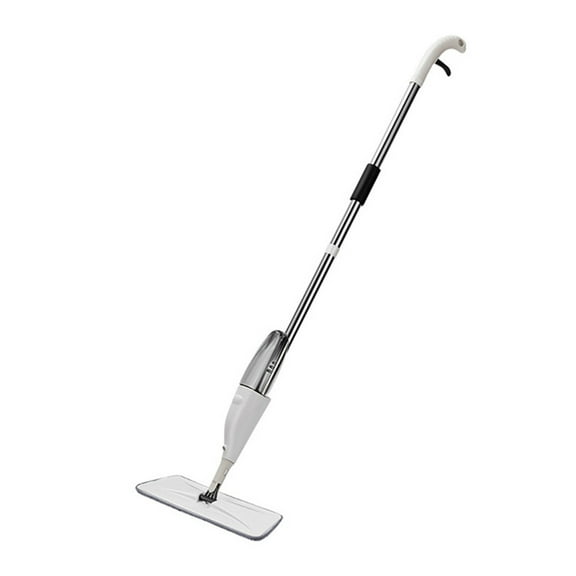 Spray Mop for Floor Cleaning with Refillable Bottle and Washable Microfiber Pad,360° Swivel Head Wet Dry Mop for Tile Wood Laminate Floors,Easy Operation for Home Apartment Office Cleaning-Wihte