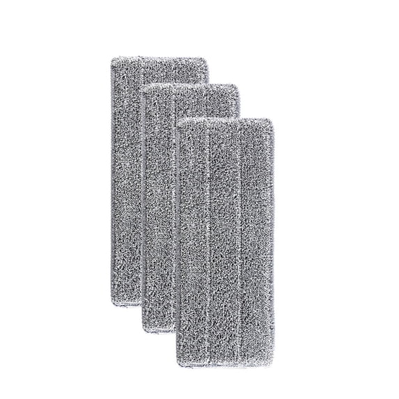 Spray Mop Pads, Washable Reusable Microfiber Mop Refills, Premium Non-Slip Cleaning Pads 3-Pack for Household Floors, Gray