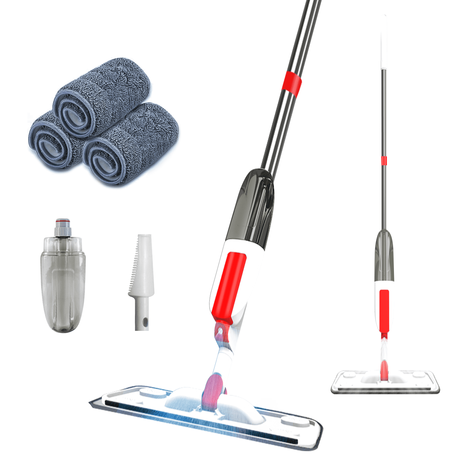 Walmart Saving of  Spray Mops for Floor Cleaning - 360° Rotating Wet Dry Microfiber Mop with 350ML Refillable Bottle - Floor Mop with Spray for Hardwood, Tile, and Laminate Floors