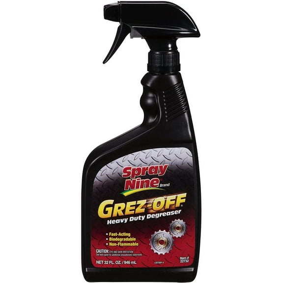 Spray Nine Grez-Off Heavy-Duty Water-Soluble Engine Degreaser Spray Bottle, 32 oz