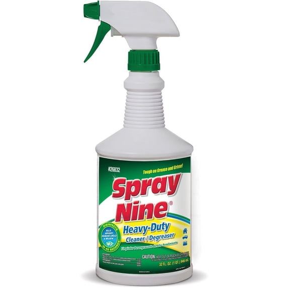 Spray Nine Heavy-Duty Cleaner/Degreaser + Disinfectant - Spray - 32 fl oz (1 quart) - 1 Each - Clear | Bundle of 5 Each