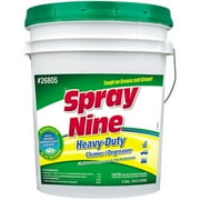 Spray Nine Heavy Duty Cleaner, Degreaser & Disinfectant for Kitchens, Bathrooms, Yard Equipment, Automotive & Industrial - Refill for Spray Bottle 5 Gallon Pail Pack of 1 - 26805