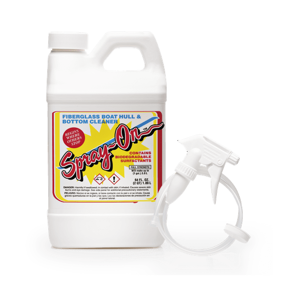 Spray-On F1000 Fiberglass Boat Hull and Bottom Cleaner - 1/2 Gallon with Sprayer