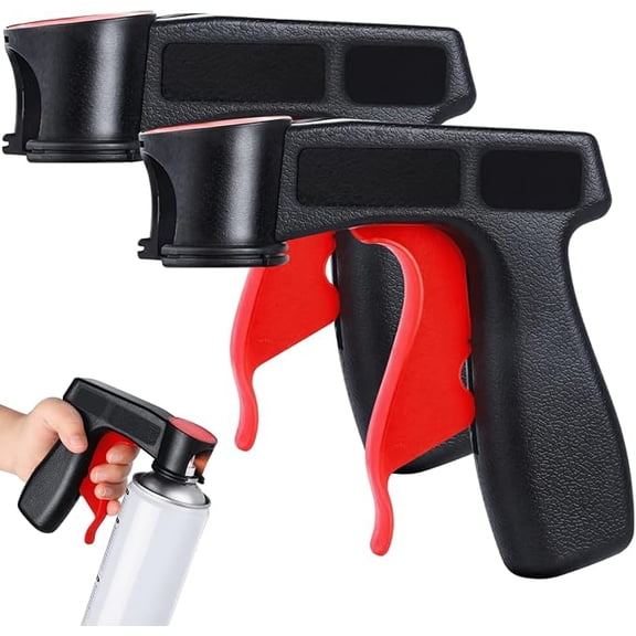 Spray Paint Can Handle 6 Inch, Premium Universal Aerosol Spray Can Trigger Grip, Professional Painting Can Adapter Tool for Car Auto DIY Projects, 2PC