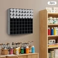 thumbnail image 1 of Spray Paint Can Rack, 2 Pack 64-Slot Black Paint Organizer, Wall Mount Storage Shelf for Garage, Workshop, Tool Organization, Easy Assembly, 1 of 15