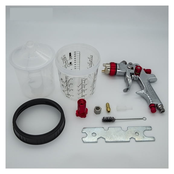 Spray Paint Gun Spray Gun With Adapter And Mixing Cup Auto Feed Car Paint Spray Gun 1.3/1.4/1.7mm Nozzle ,Versatile applications