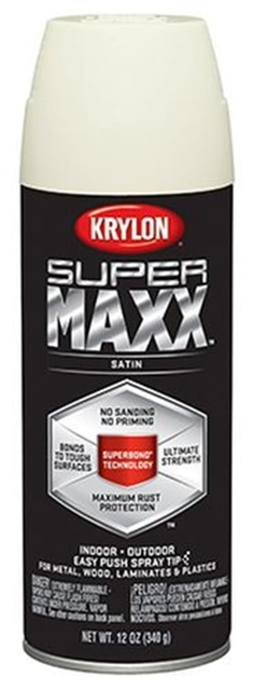 Spray Paint,Maxx Satin Ivory by KRYLON/SHERWINWILLIAMS CO., PK6