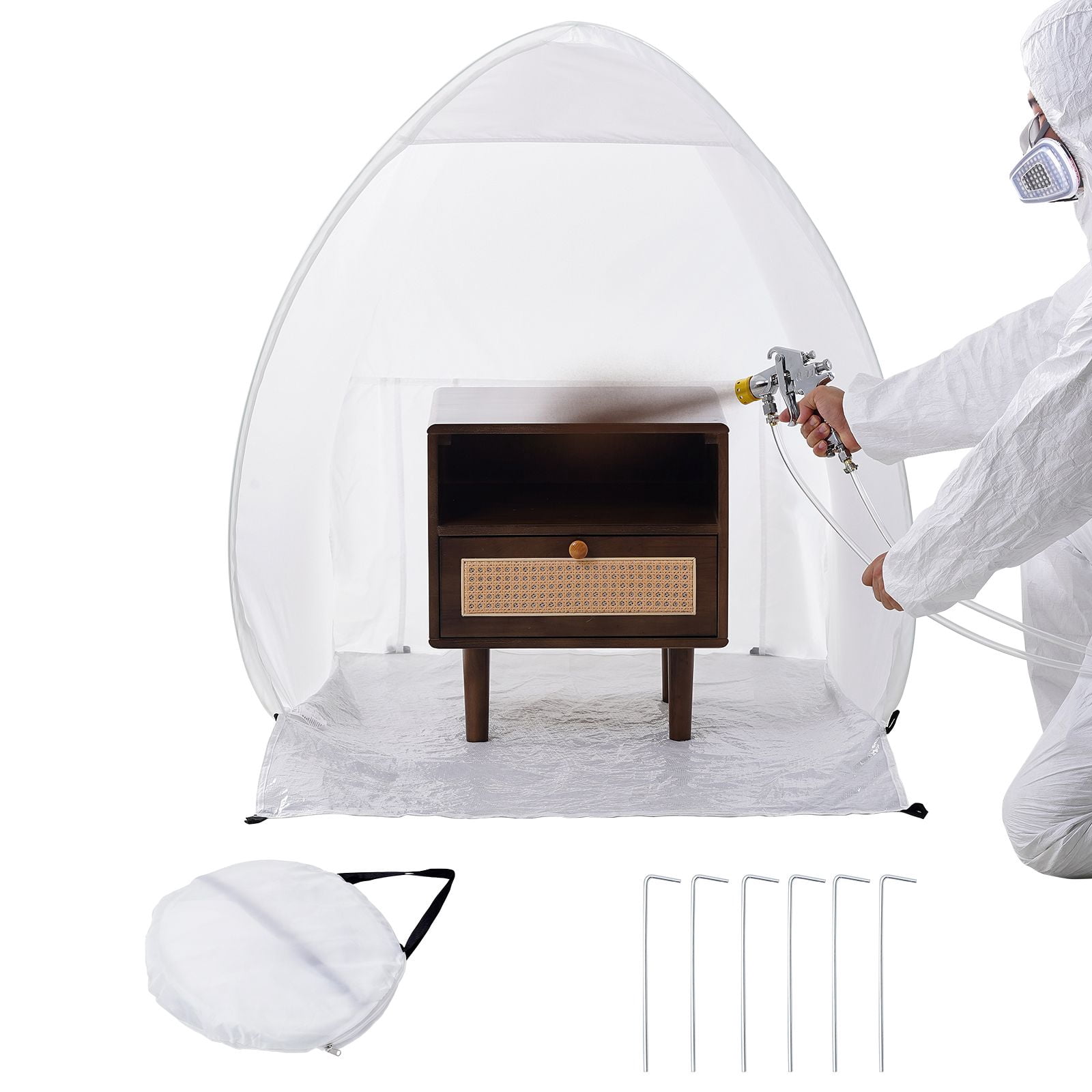 Spray Paint Shelter Portable Spray Paint Tent Booth 40x35x40 in Pop Up