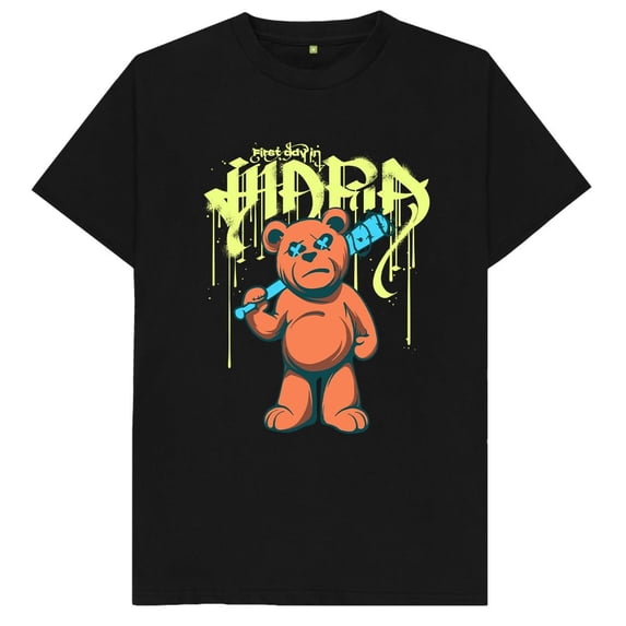 Spray Paint Teddy Bear T Shirt