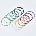 thumbnail image 1 of Spray Painted 201 Stainless Steel Wire Cable Keychains Key Rings for Outdoor Hanging Luggage Tags Keys and ID Tag Keepers Mixed Color Inner Diameter: 4.5x4.8cm 10pc, 1 of 6