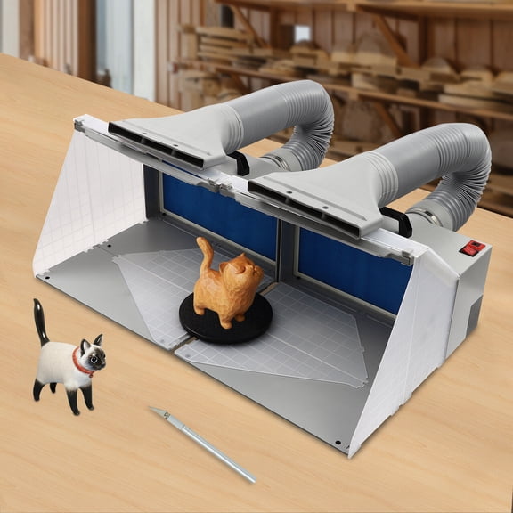 Spray Painting Workbenches,Model Painting Spray Painting Bench W/ LED Light Bars