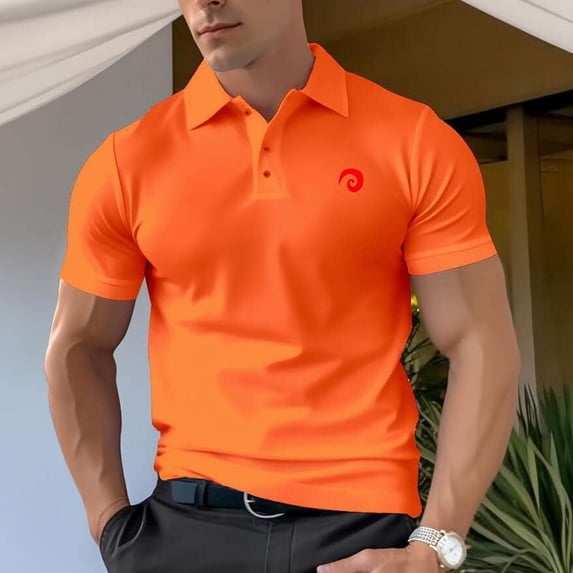 Spray Pattern Men's Cotton Polo