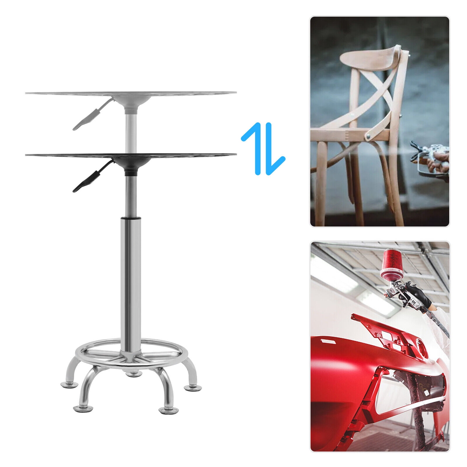 Spray Rack Paint Rack 360º Rotating Paint Table Stainless Steel Spray ...