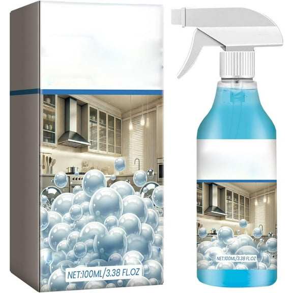Spray Splash Cleaner, 2025 New Multi-Purpose Handheld Degreaser, Easy-To-Use Rust Remover for Kitchenware, Powerful Foam Sprays for Ovens, Grime Remover Spray for Home Users