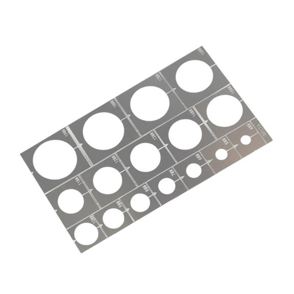 Spray Stencil Template Circle Stencil Vehicle Wheel Metal Design for Modern Armored Car Model Building
