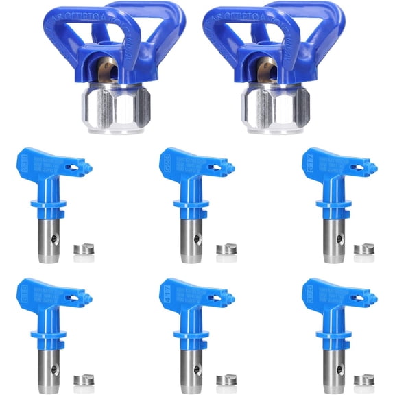 Spray Tips for Airless Sprayer,Reversible Paint Spray Guns Nozzles Set, Reversible Airless Sprayer Nozzle Tips Sprayer Accessories (6 Pack Contains 211, 315, 417, 515, 517, 523)