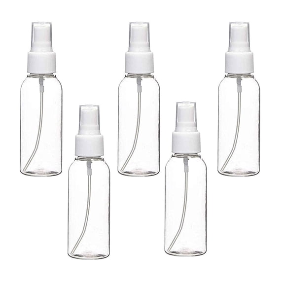 Spray bottle, transparent air mist plastic mini travel bottle set, small refillable liquid container