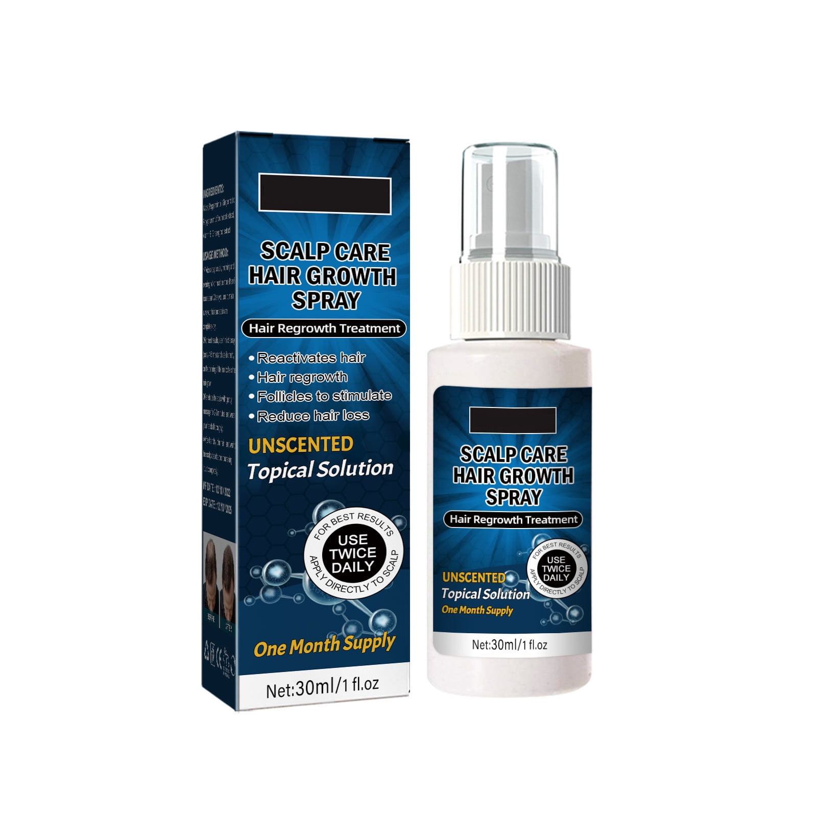 Spray for Men Hair Line Thickening Growth Dense Hair Control Solution